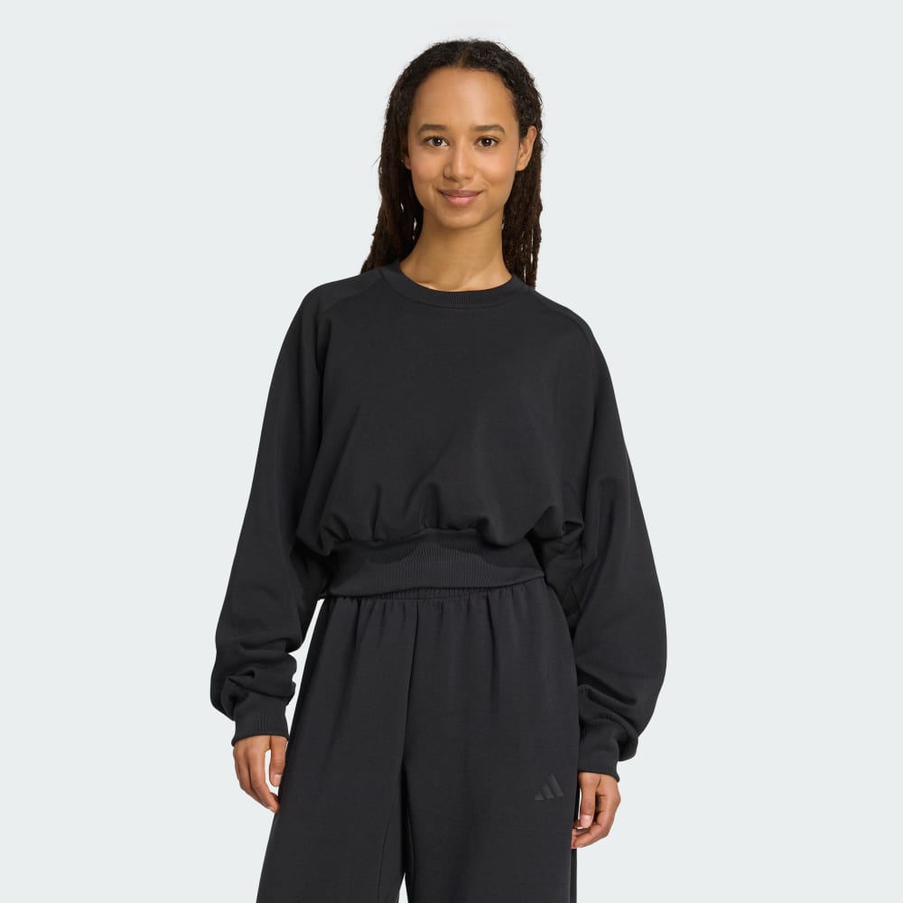 

Толстовка Adidas Soft Lux Loose Sweatshirt, черный