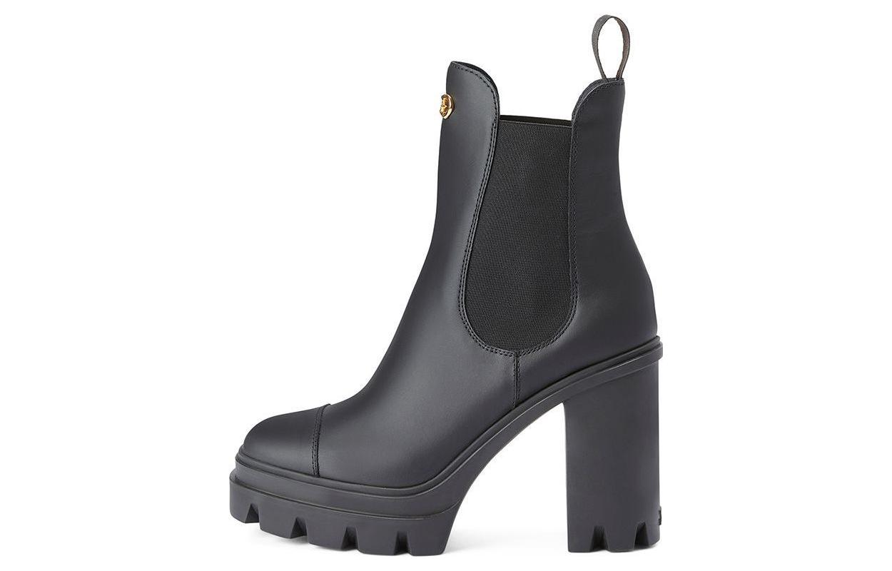 Женские кожаные ботинки на платформе с логотипом Tonix 110 мм Giuseppe Zanotti, Black