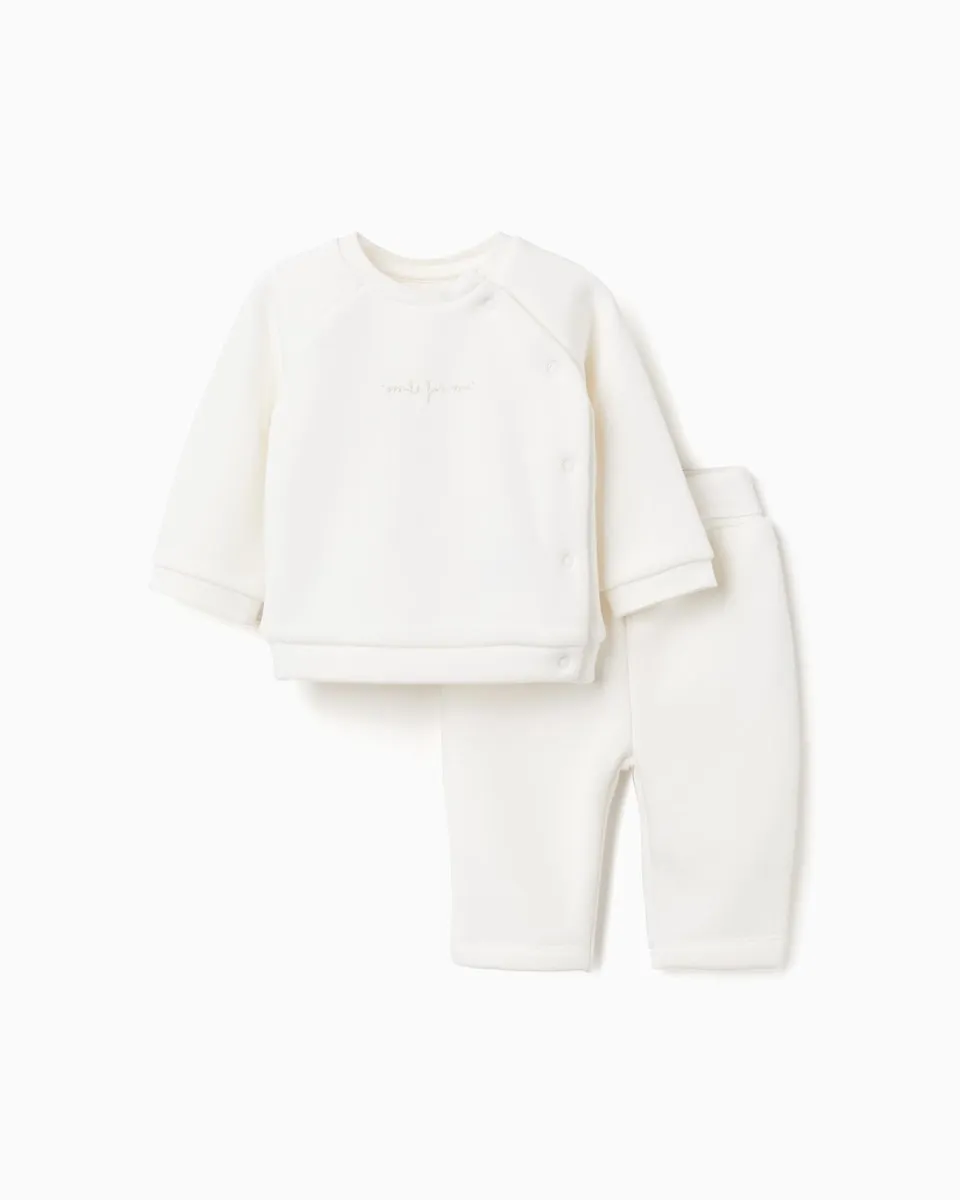 

Детский комплект для мальчика, с вышивкой Zippy, белый