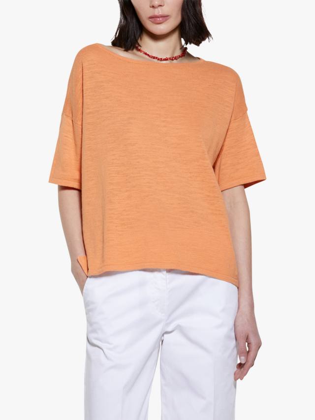 

Футболка оверсайз с широким вырезом SISLEY, Orange