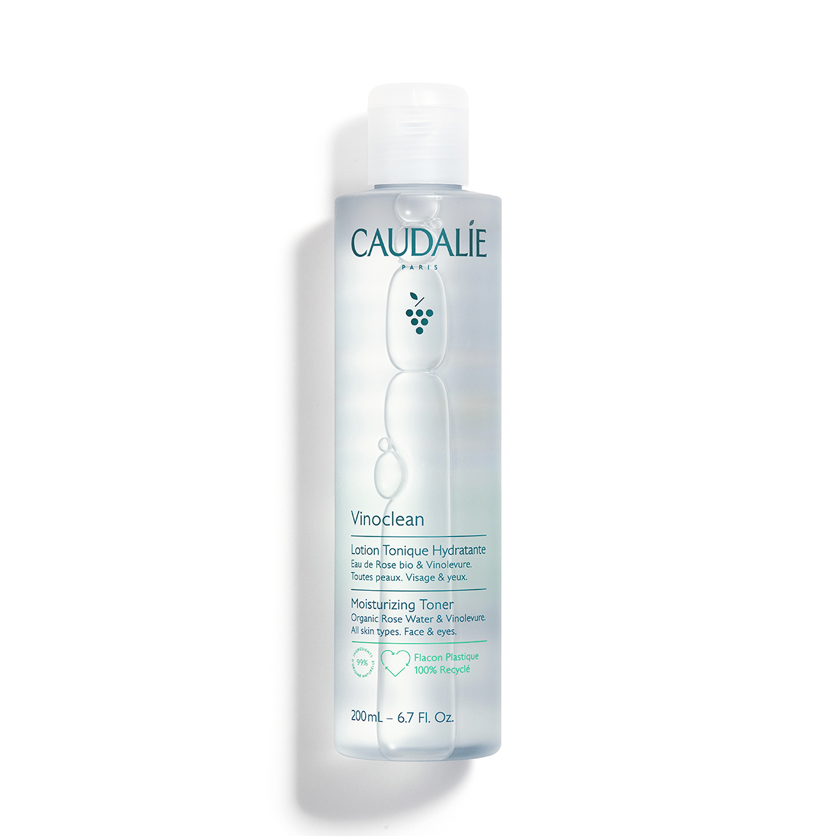 

Увлажняющий тоник для лица vinoclean moisturizing toner Caudalie, 200 мл