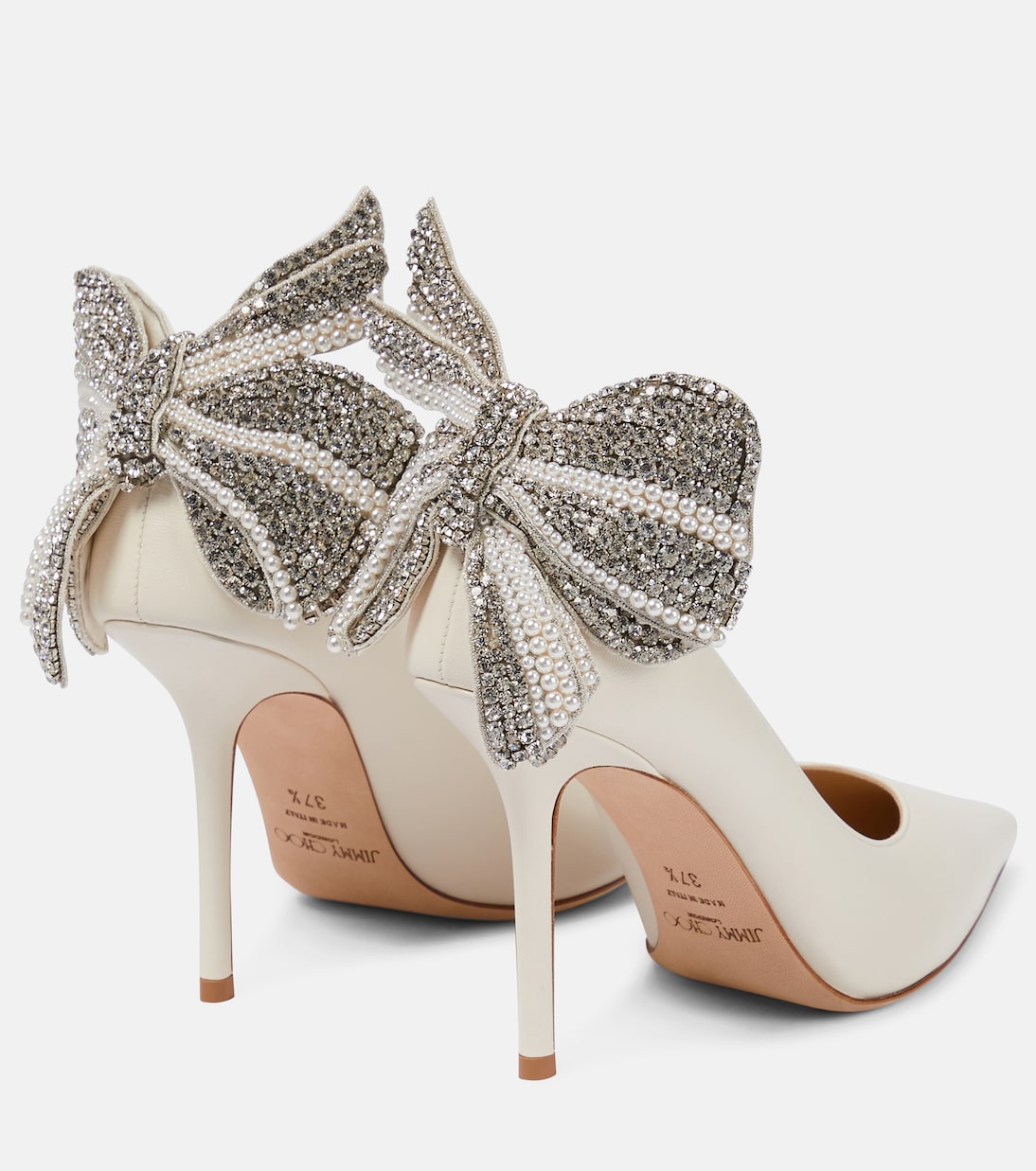 Туфли-лодочки Love 100 из лакированной кожи Jimmy Choo, Latte Mix — фото 3