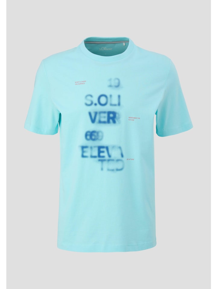 

s.Oliver Футболка цвета 60D1_океанской зелени, Зеленый, s.Oliver Футболка цвета 60D1_океанской зелени