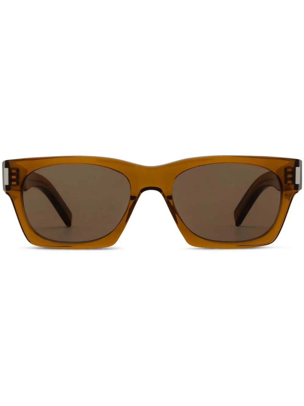 

Солнцезащитные очки с логотипом Saint Laurent Eyewear, коричневый