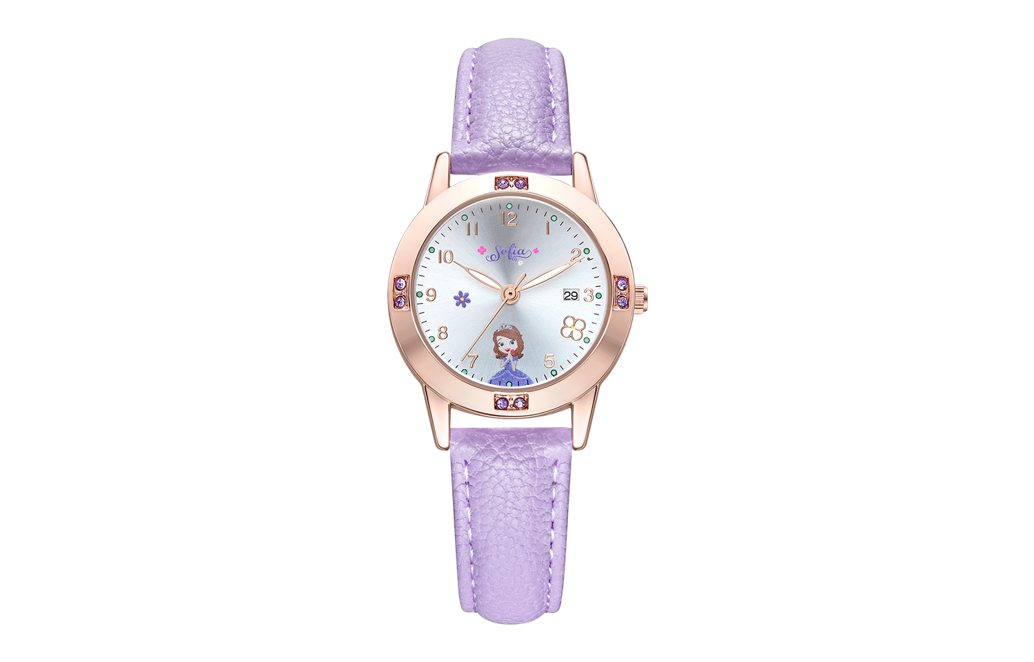 

Disney Часы Song Song Series Quartz Movement Leather Watch Bands Watch Women's Watch Silver Dial