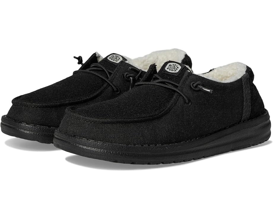 

Кроссовки Hey Dude Kids Wendy Brushed Cozy, черный