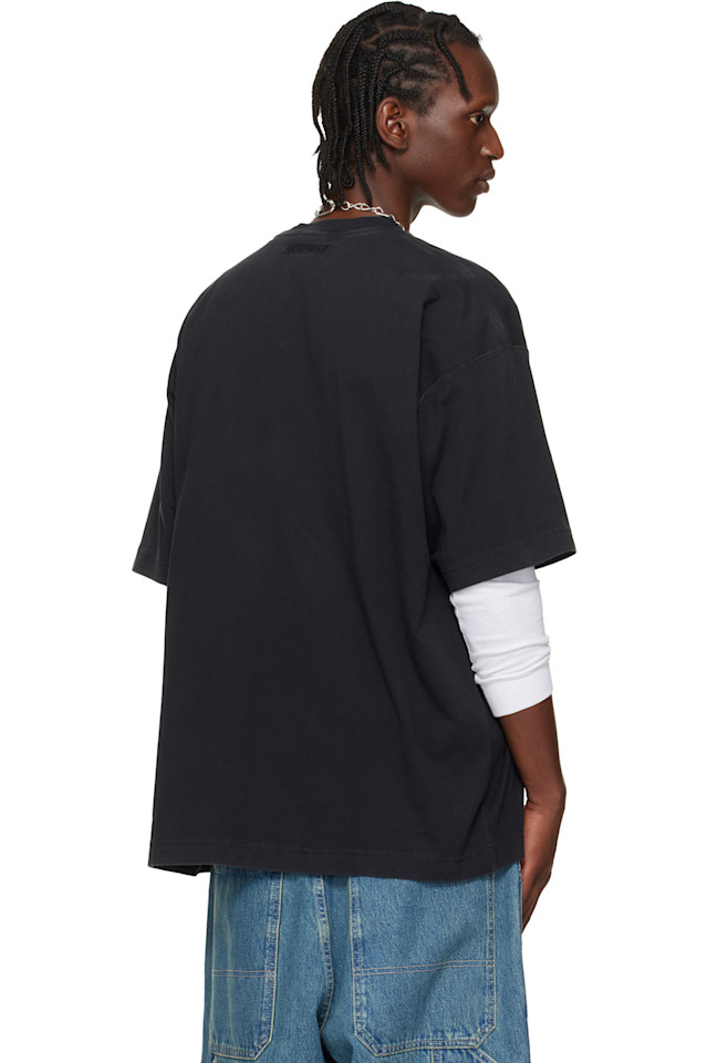 Футболка с культовым логотипом Vetements, черный — фото 3
