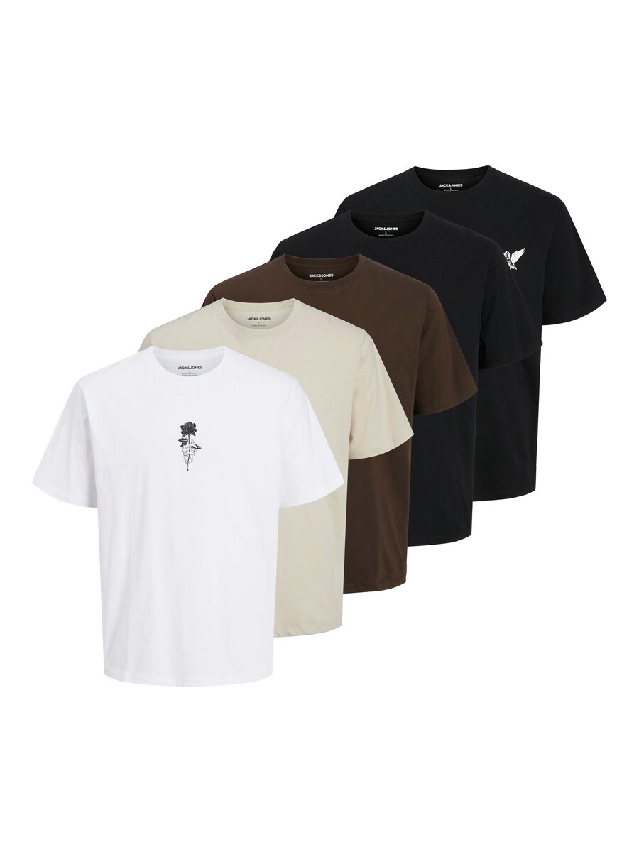 

Рубашка JACK & JONES JJWOLFIE, цвет Kitt/Chocolate/Black/White