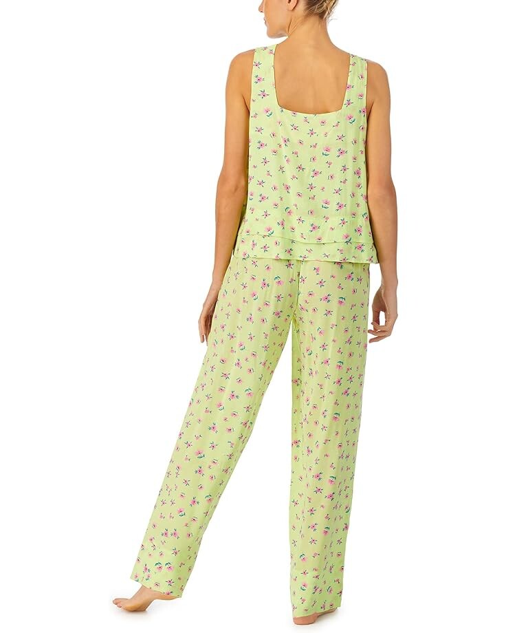 

Пижамный комплект Sanctuary Crop Tank Long Pants PJ Set, цвет Lime Floral