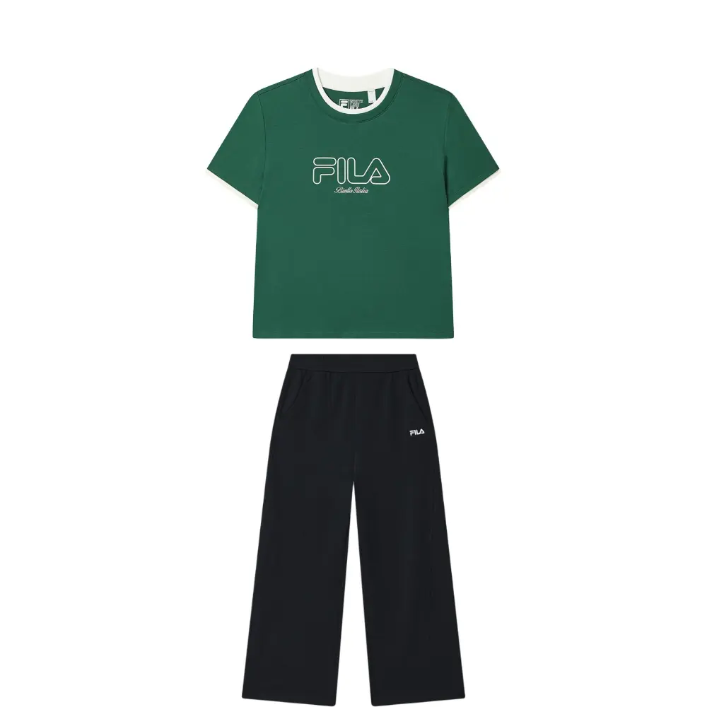 

Оригинальный повседневный костюм для женщин ORIGINALE FILA, зеленый