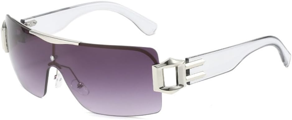 

Модные солнцезащитные очки без оправы класса люкс для женщин и мужчин, с золотистыми шарнирами, цветными поликарбонатными линзами, модные очки с защитой от УФ-излучения UV400 LVTFCO, C2