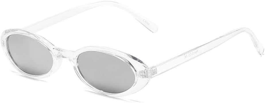 

2027 Сексуальные женские солнцезащитные очки в маленькой оправе, модные, с леопардовым принтом, коричневые, винтажные, овальные, черные, с защитой от УФ-излучения UV400 MTZJH, Clear Gray