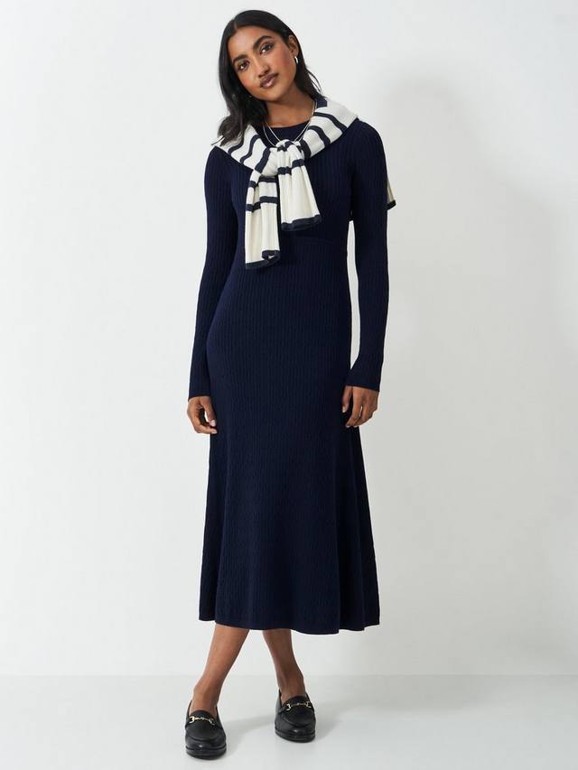 

Платье из трикотажа длиной до колена Crew Clothing, цвет Navy Blue