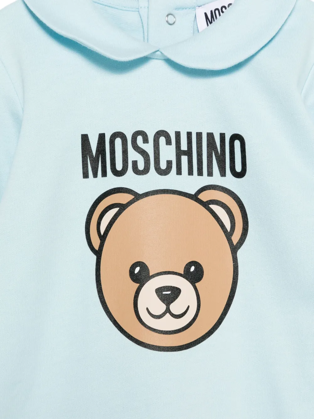Пижама с декором Teddy Bear Moschino Kids, синий — фото 3
