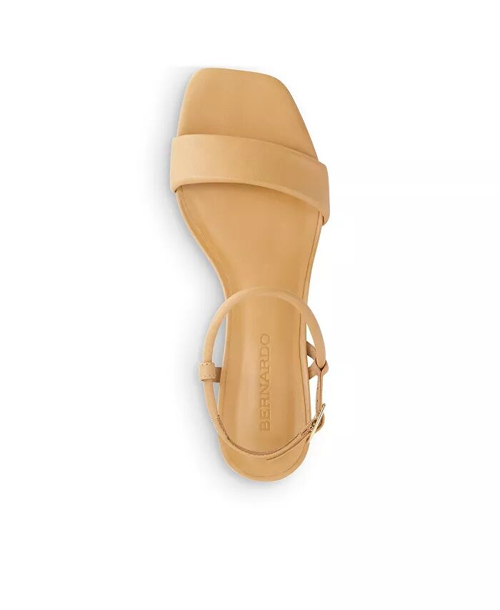 Сандалии Bernardo Josei на низком каблуке Bernardo Footwear, коричневый/бежевый — фото 2