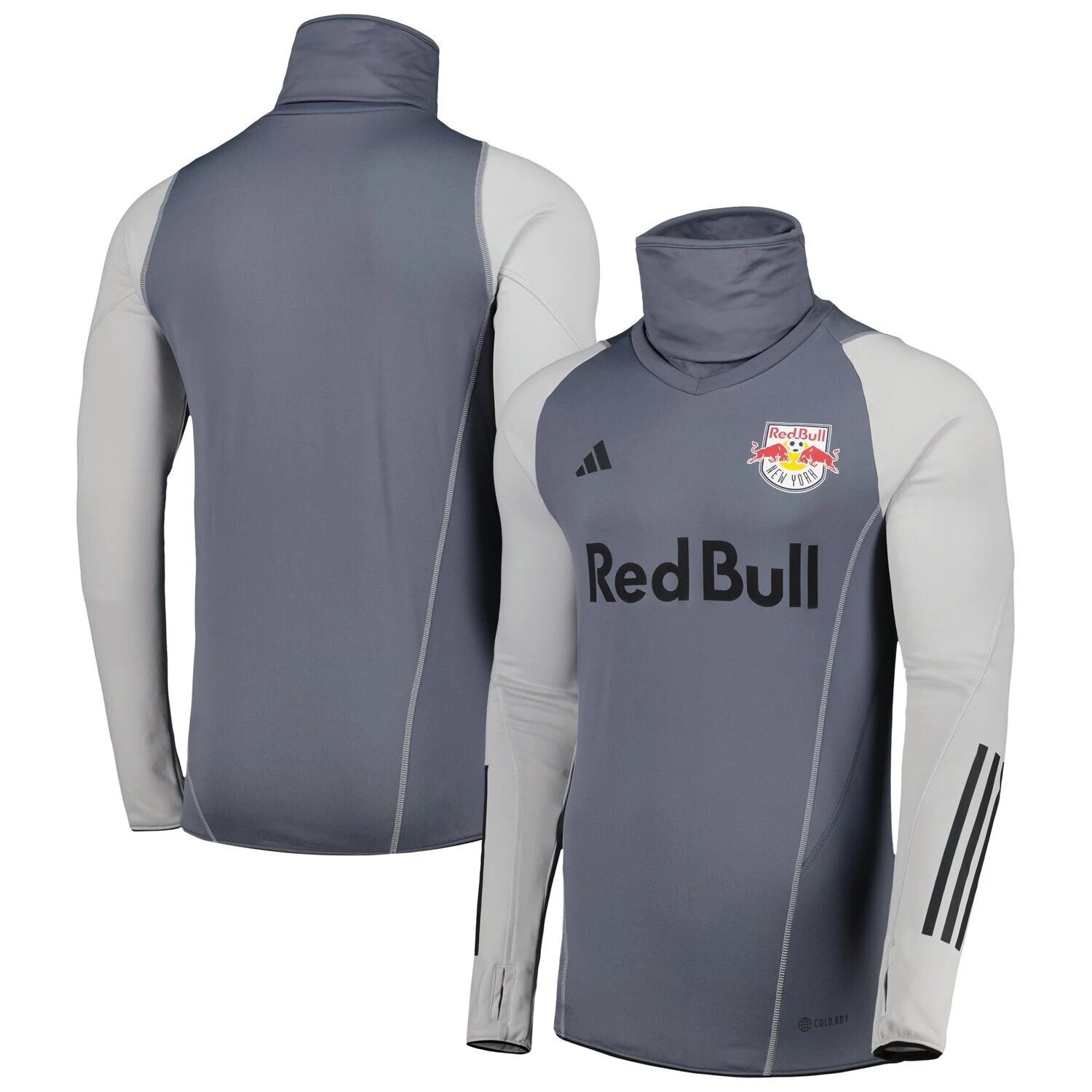 

Мужской серый топ New York Red Bulls теплый реглан COLD.RDY adidas