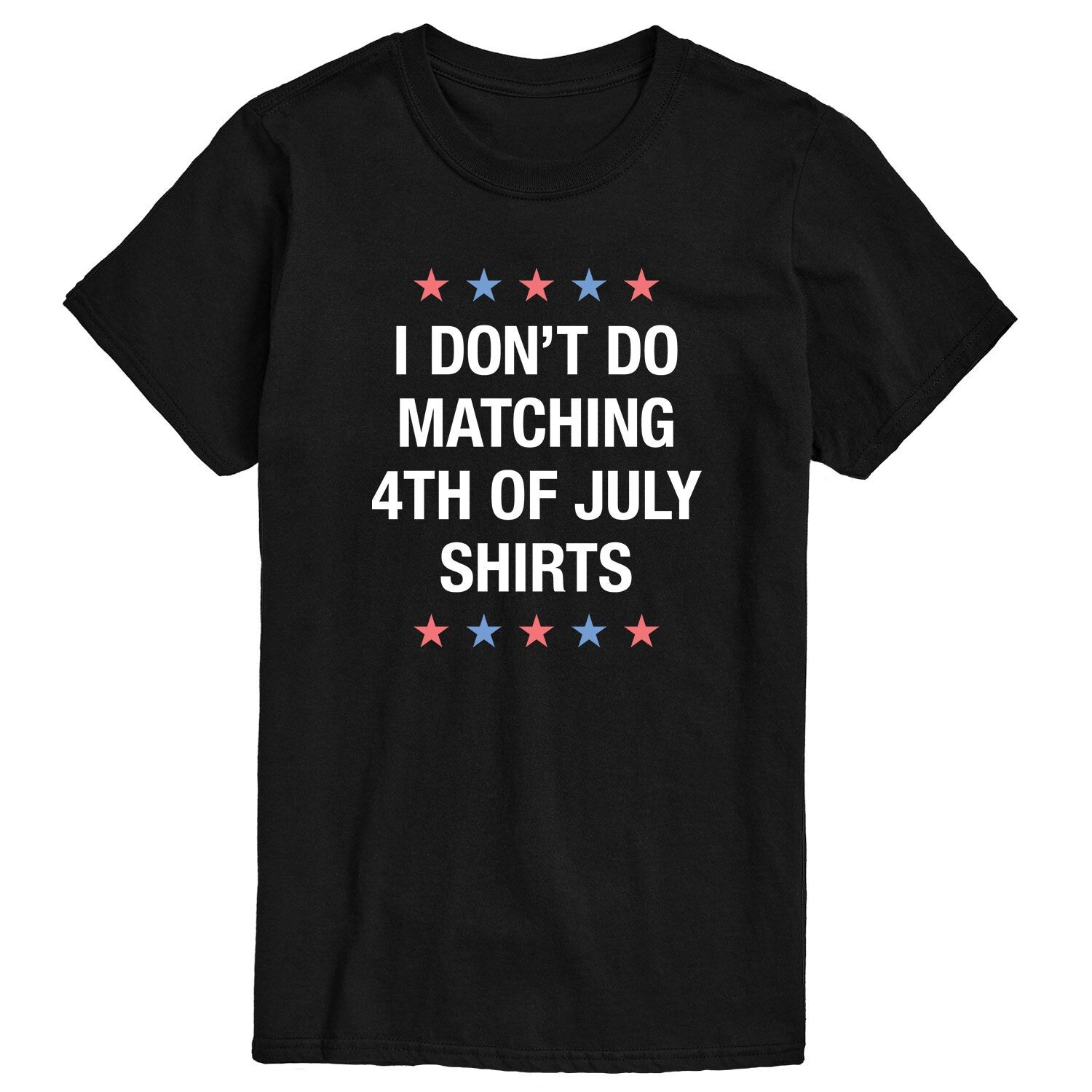 

Мужская футболка с рисунком I Don't Do Matching к 4 июля Licensed Character