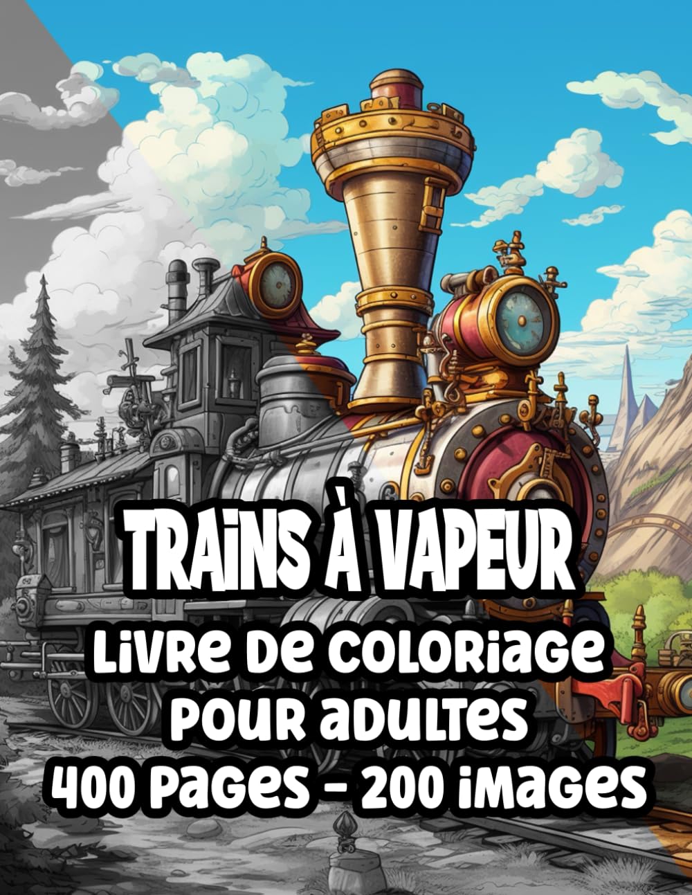 

Livre de coloriage trains à vapeur :: 200 images - 400 pages pour adultes (French Edition) (Independently published)