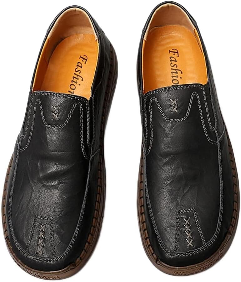 

Классические оксфорды SUKKCCNO повседневные кожаные туфли для мужчин, удобные, дышащие, формальные кожаные туфли, черный