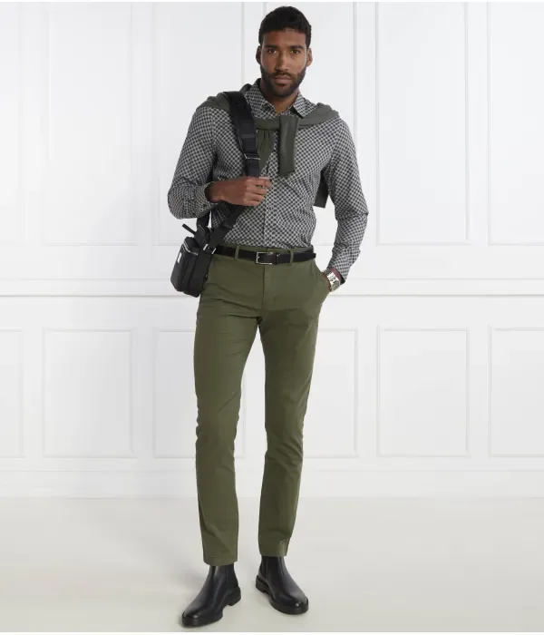 Брюки чинос slim fit Tommy Hilfiger, зеленый — фото 2