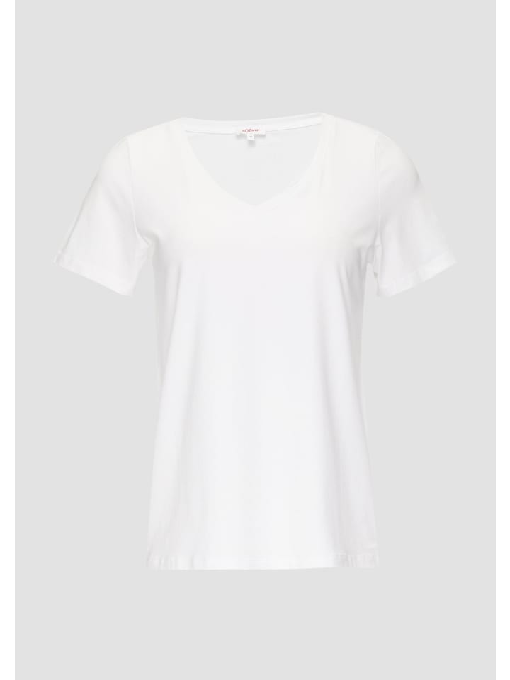 

Футболка в цвете 0100_white s.Oliver, Белый, Футболка в цвете 0100_white s.Oliver