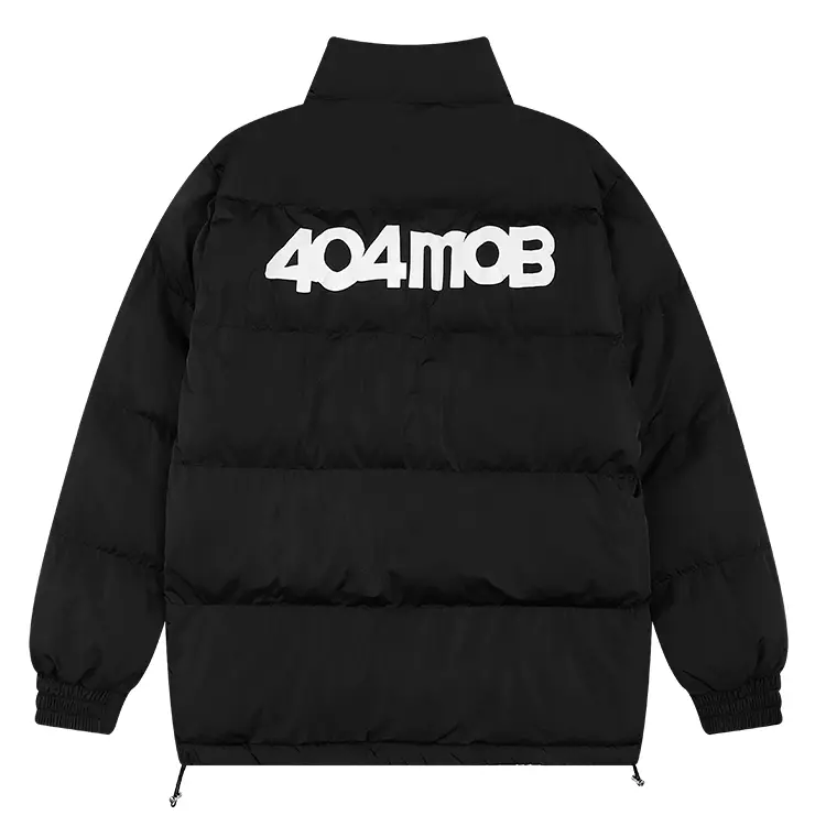 

404MOB GANG Стеганая куртка унисекс, Черный