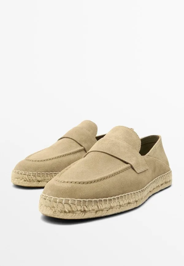 Эспадрильи с ремешком из тонкой ткани Massimo Dutti, Sand — фото 2