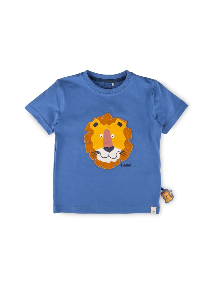 

Sigikid Футболка Tiger & Lion, средне-синего цвета, Синий, Sigikid Футболка Tiger & Lion, средне-синего цвета