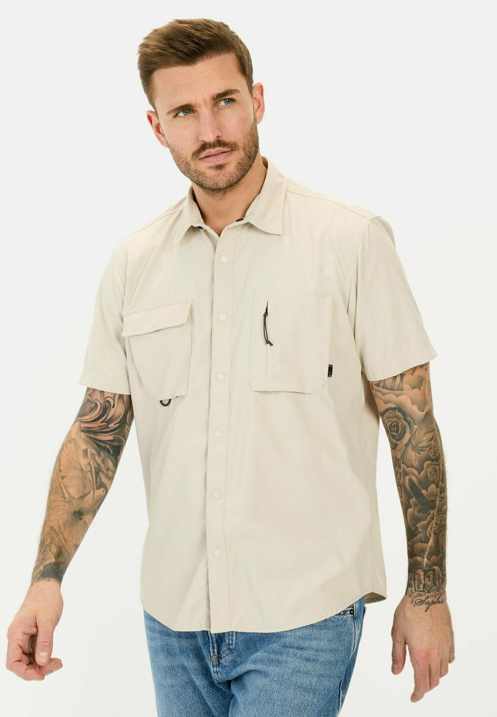 

Рубашка KURZARM MIT COOLING EFFEKT camel active, бежевый