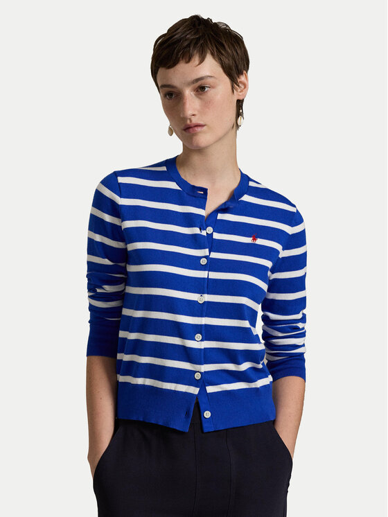 

Кардиган свободного кроя 211891885006 Polo Ralph Lauren, синий