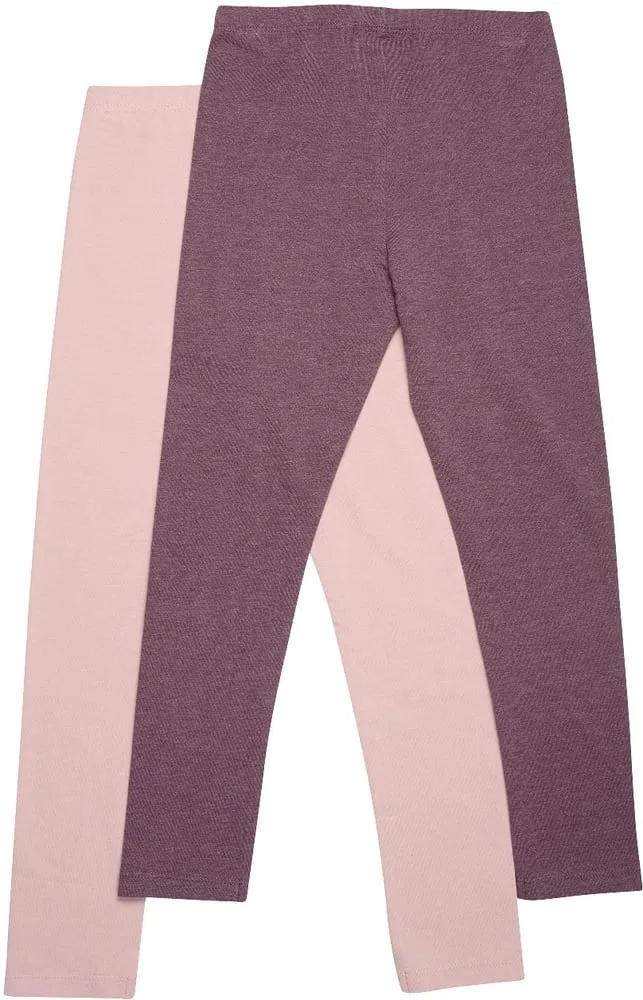 Леггинсы детские Basic Leggings (2-pack), Minymo, розовый — фото 2
