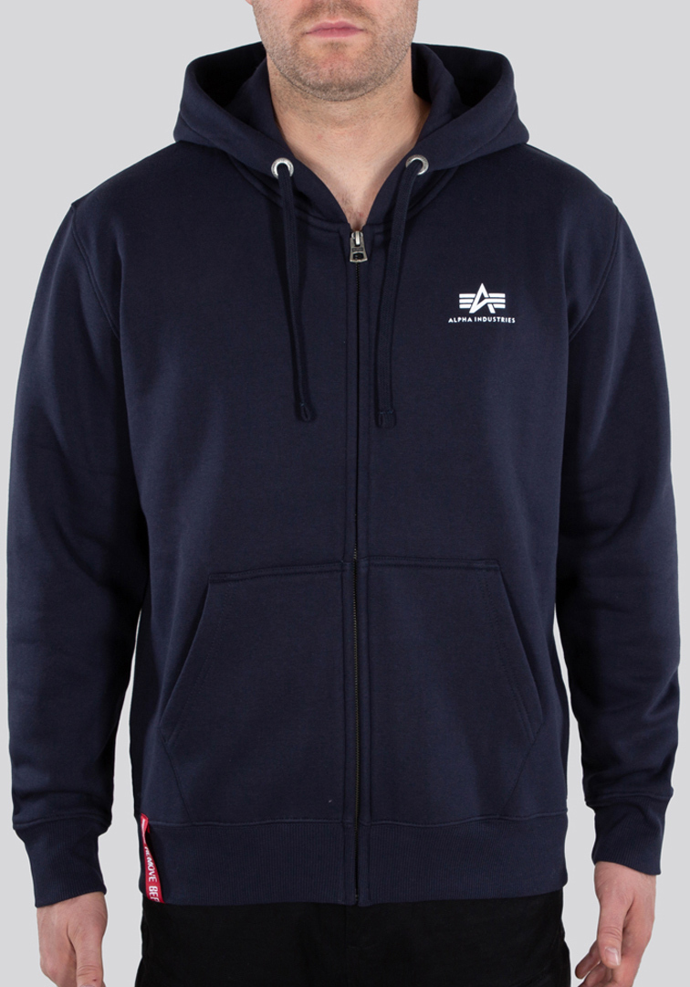 

Худи Alpha Industries Basic Zip Hoodie, синий