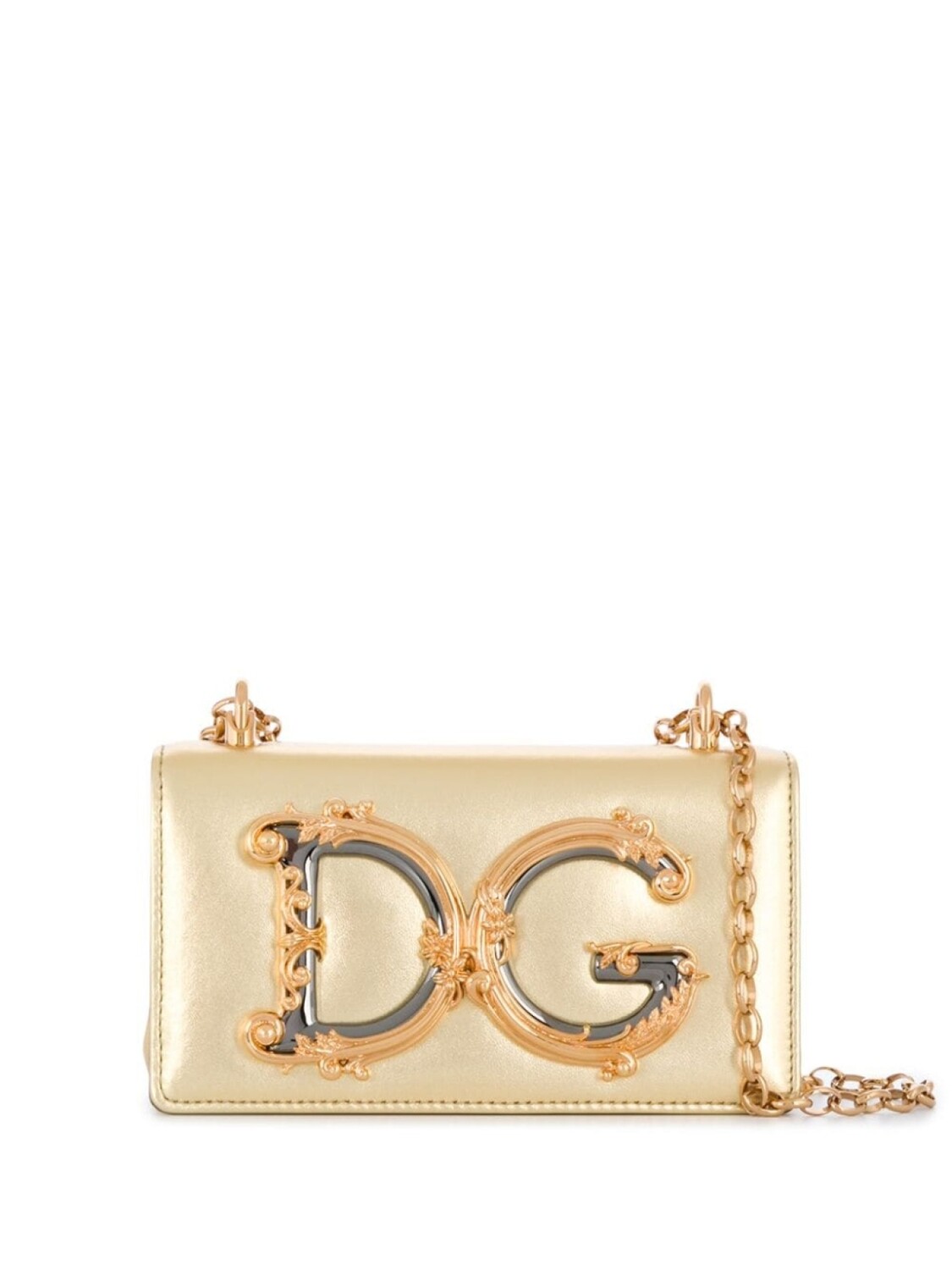 

Dolce & Gabbana сумка через плечо DG Girls, золотистый