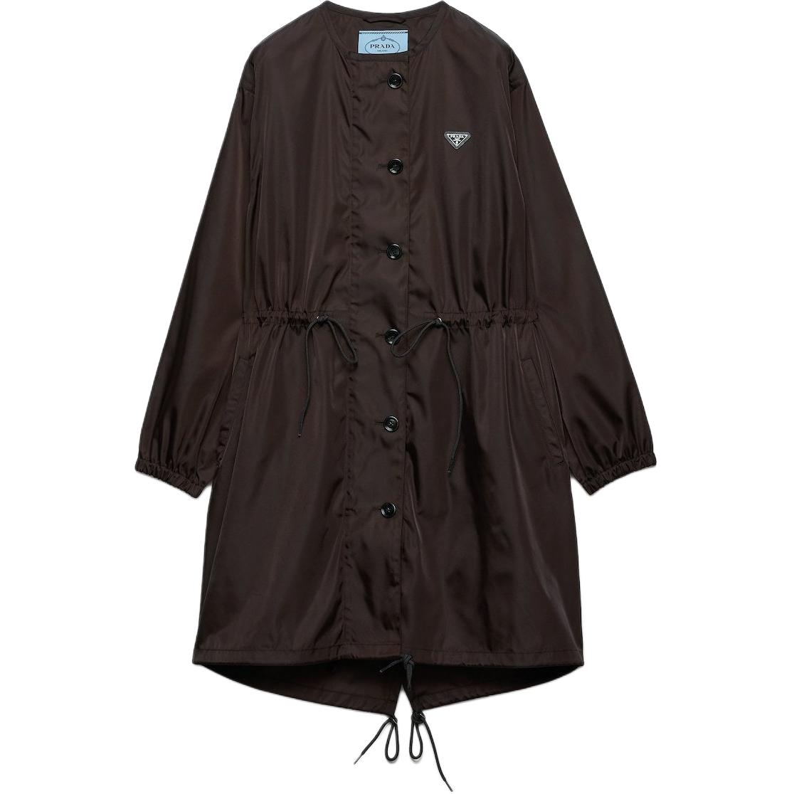 

PRADA Дождевик с кулиской, Dark Brown