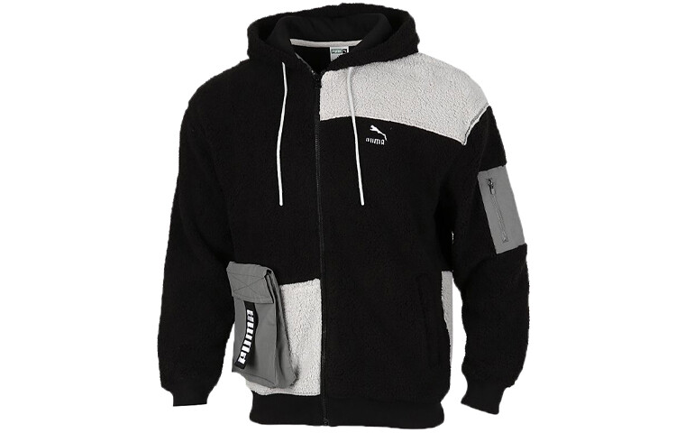 

Мужская бархатная куртка Puma, Черный/Серый