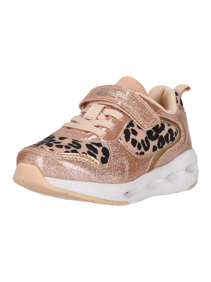 

Кроссовки на шнуровке Zigzag, цвет 4099 misty rose