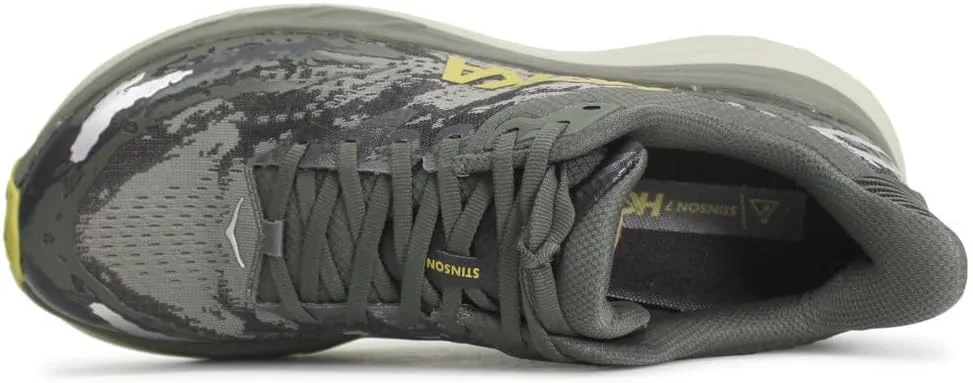 Мужские кроссовки Hoka Stinson 7, оливковый — фото 3
