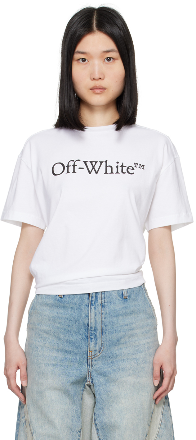 

Белая футболка Big Bookish Skate Off-White, белый/черный