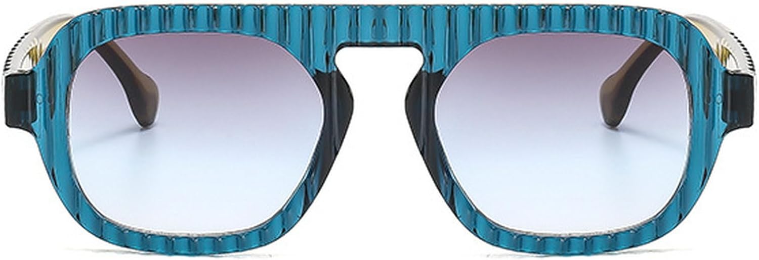 

Солнцезащитные очки в стиле ретро квадратной формы для женщин, солнцезащитные очки с градиентным покрытием UV400, модные солнцезащитные очки для мужчин, сине-оранжевые солнцезащитные очки mincl, Blue