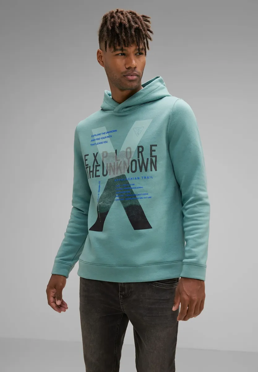 

STREET ONE MEN Толстовка, мягкая и мягкая, зеленый