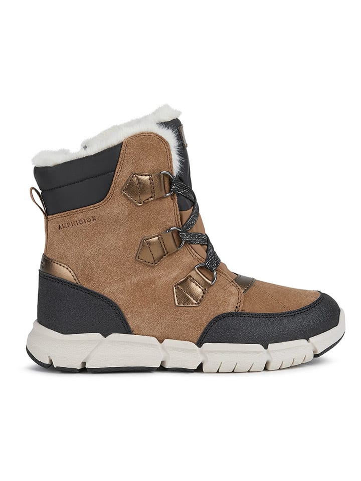

Сапоги Geox Winterboots Flexyper, цвет Schwarz/Hellbraun