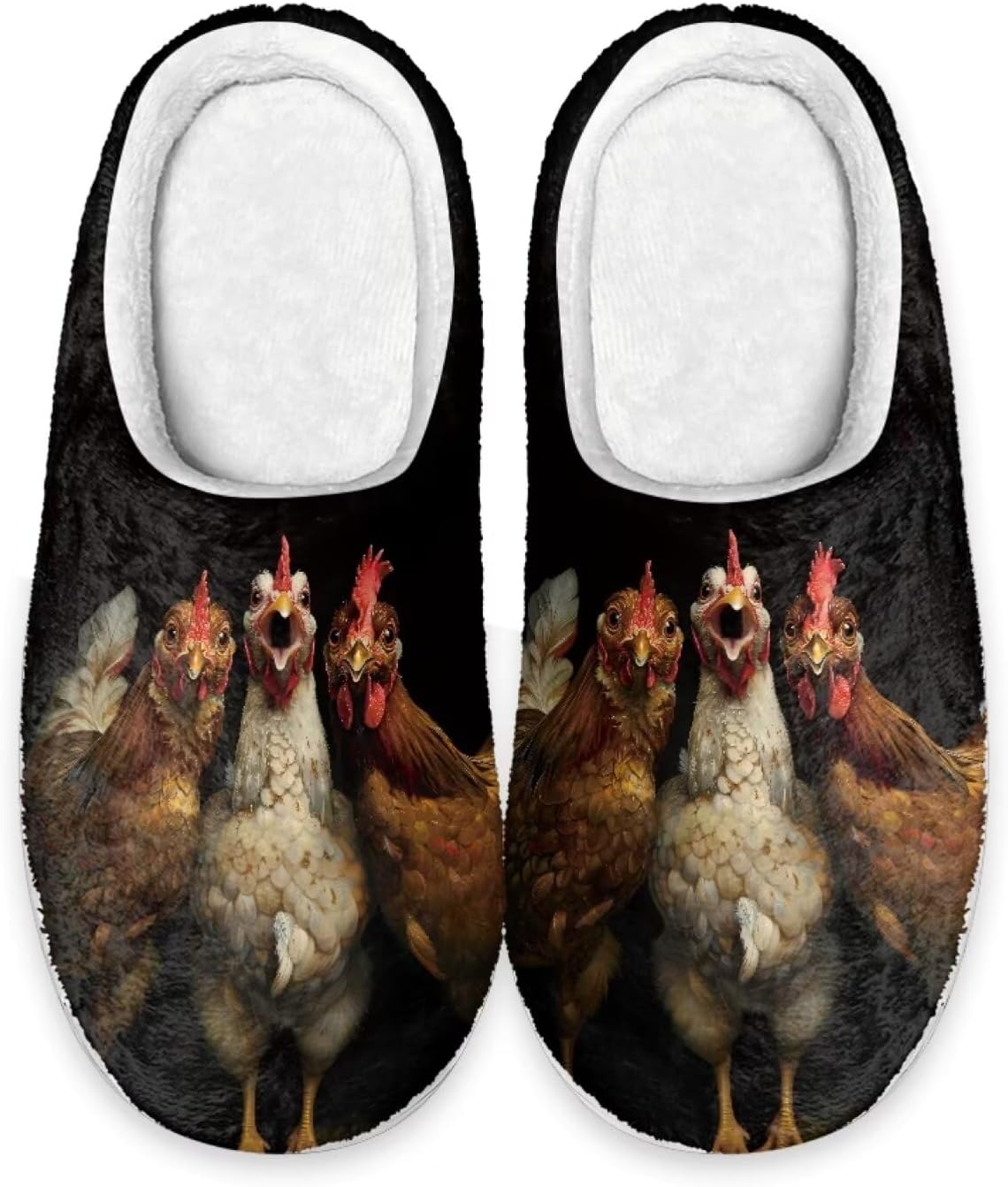 

Женские домашние тапочки Forchrinse с милым 3D мопсом, теплые уютные тапочки, мужские домашние туфли, мягкие плюшевые пушистые тапочки для дома и улицы с противоскользящей подошвой, черный