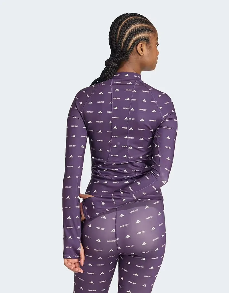 Adidas performance Adidas x moon boot tight top в цвете aurora plum — фото 3