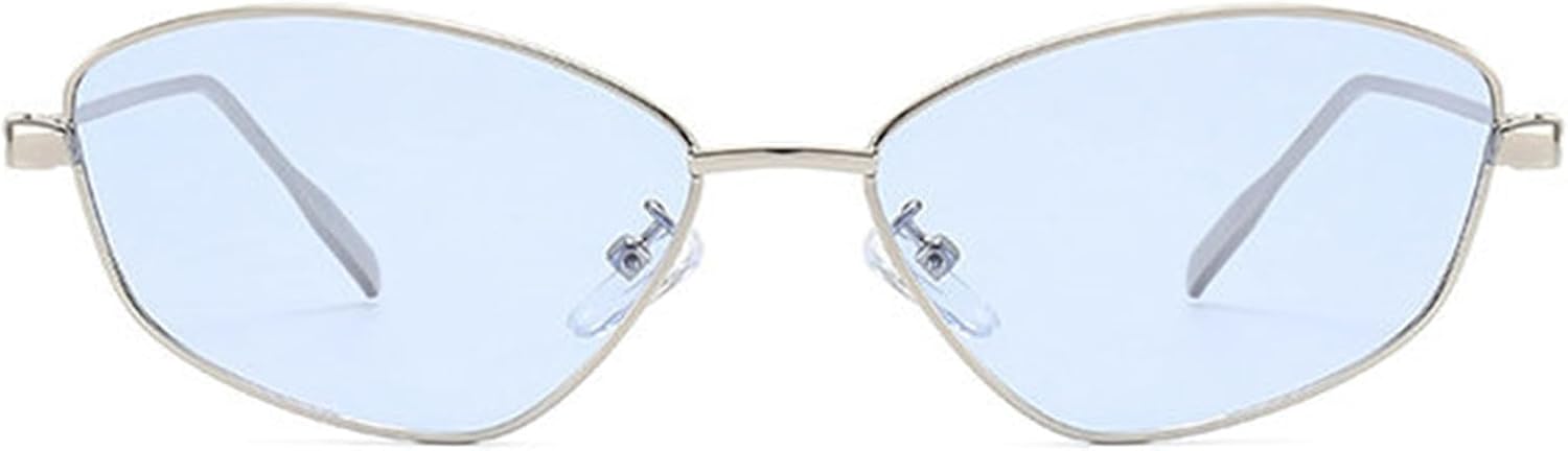 

Willochra Женские солнцезащитные очки неправильной формы Модные Роскошные Маленькие Сексуальные Кошачий глаз Узкие Солнцезащитные очки Винтажные Панк-очки Синие Очки, C5