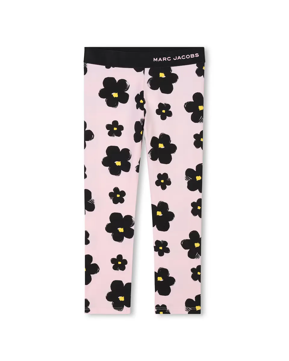 

Леггинсы для девочки розового цвета с цветами Marc Jacobs, цвет Rosa