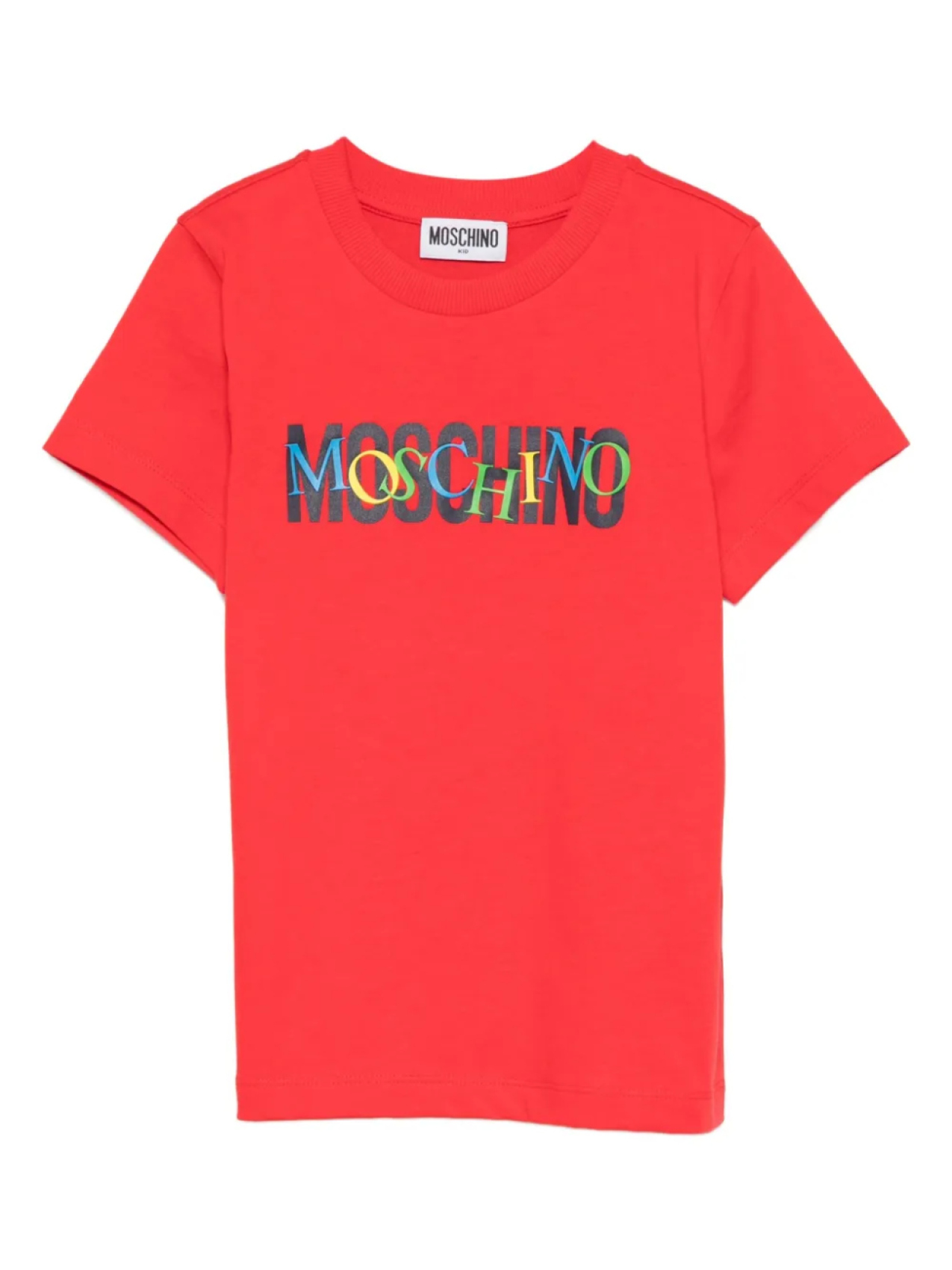 

Футболка с логотипом Moschino Kids, красный