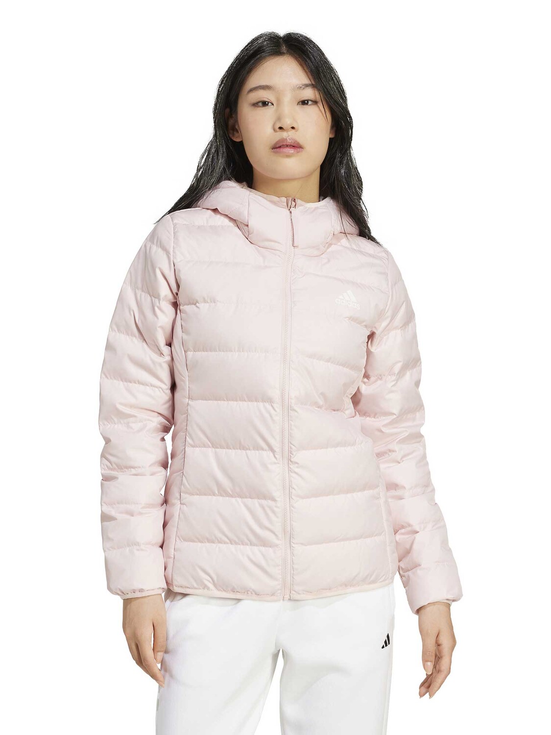 

Куртка Adidas Sportswear Essentials Light Down Hooded Jacket, бежевый
