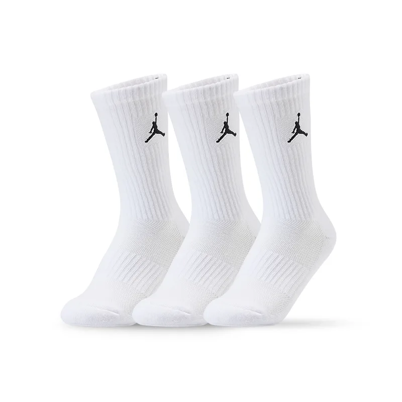 Спортивные носки гольфы 3 пары для подростков Jordan, белый