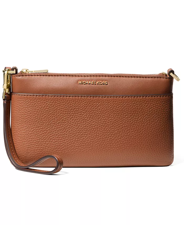

Сумка Jet Set Leather Top Zip Convertible Wristlet Michael Kors, коричневый