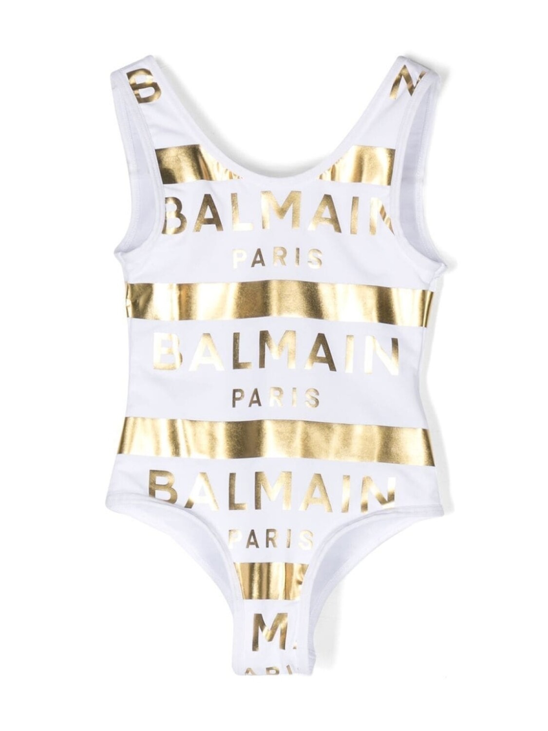 

Balmain Kids купальник с логотипом, белый